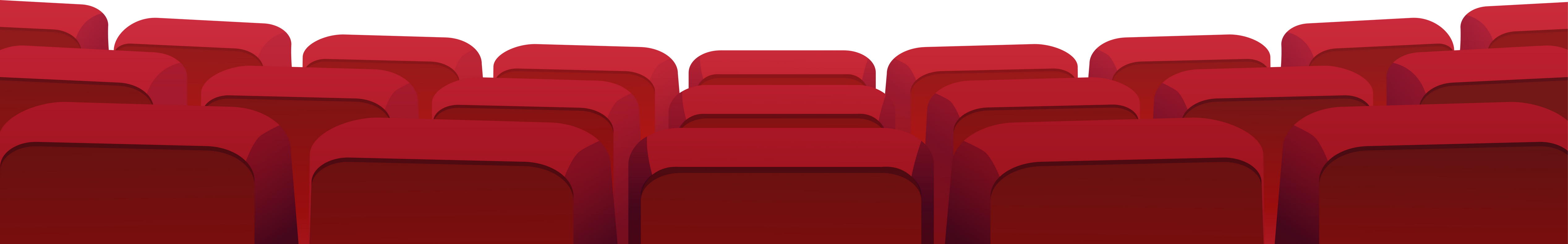 Armchairs Rear View in Cinema Theater, Seats Row